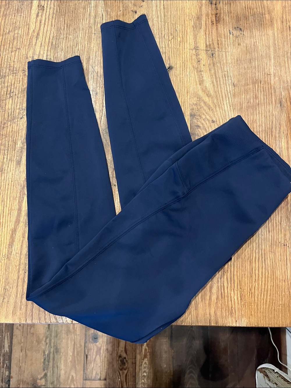 SPANX Navy Smooth High-Rise Leggings petite